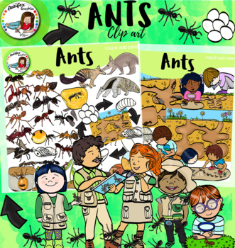 Preview of Ants clip art - 100 items!
