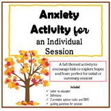 Anxiety Activity for Individual session- Fall themed
