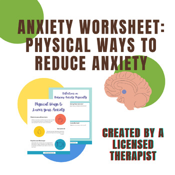Preview of Anxiety Handout: Physical Ways to Cope with Anxiety