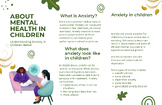 Anxiety Mental Health Trifold Parent Handout