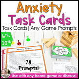 Anxiety Task Cards & Any Game Counseling Prompts