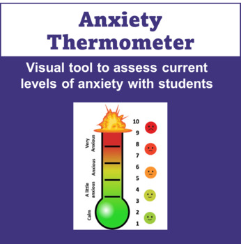 Anxiety Thermometer Graphic by HYcounselingresources | TPT