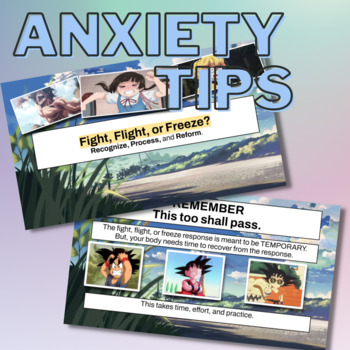Preview of Anxiety Tips for Students