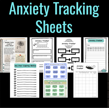Preview of Anxiety Tracking Sheets & Coping Skills plus Informational Handout!!!!