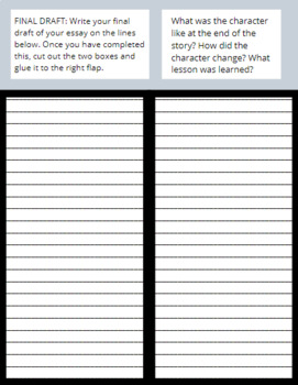 character book report template