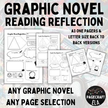 Preview of Any Graphic Novel | Reading Reflection Activities | Response Prompts