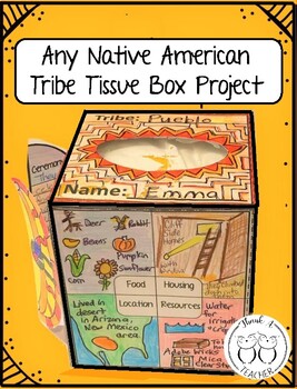 Preview of Any Native American Tribe Tissue Box Project