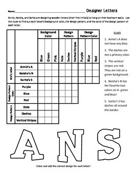 Any Time Logic Puzzles Fun For Middle School Tpt