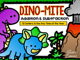 Any Time Series: Dino-Mite Addition & Subtraction to 20 Centers