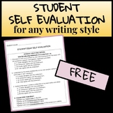 Any Writing Style: Student Self Evaluation