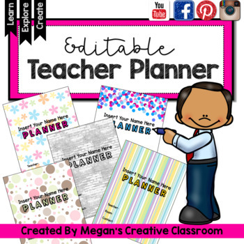 Preview of FREE Any Year Teacher Planner *Get Organized!!*