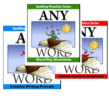 Preview of AnyWord Spelling Practice Bundle