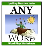 AnyWord Word Play Spelling Worksheets