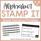 Alphabet Stamp It: Anytime Alphabet Stamping Sheets