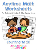 Anytime Math Worksheets - Counting to 20