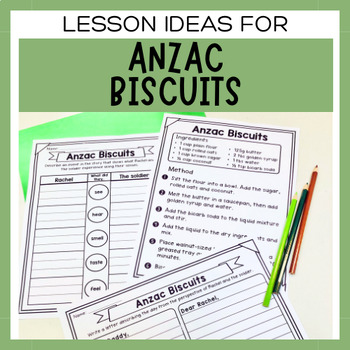 Preview of Anzac Biscuits Book Study Worksheets & Activities | Print and Go Activities
