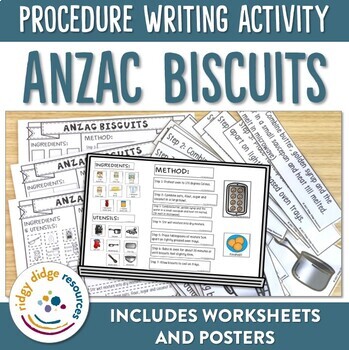 Preview of ANZAC Day Biscuit Procedure Writing Activity