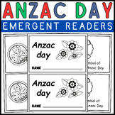 Anzac Day Mini Book For Emergent Readers | Anzac Day Activities