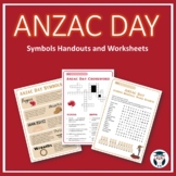 Anzac Day - Symbols Handouts/Posters and Worksheets