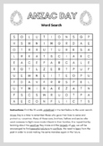 Anzac Day Word Search 2