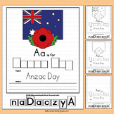 Anzac Day Writing Australia Activities Letter A Worksheets