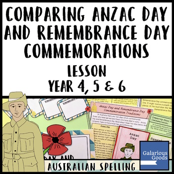 Preview of Anzac Day and Remembrance Day Commemorations: Comparing Traditions Activity