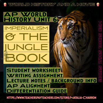 Preview of Ap World History Unit 6 Imperialism and the Jungle Book Movie Lesson or Project