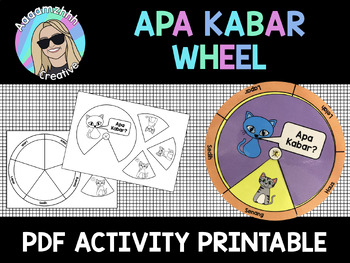 Preview of Apa Kabar Spinner Indonesian Feelings Differentiated Activity