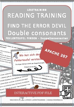 Preview of Apache 207 Special:Error Devil Reading Cards Double Consonants Interactive