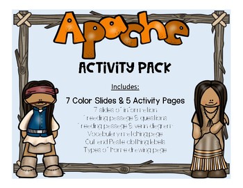Preview of Apache Activity Pack - Native Americans