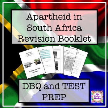 Preview of Apartheid in South Africa Revision Booklet -  Test preparation and DBQs