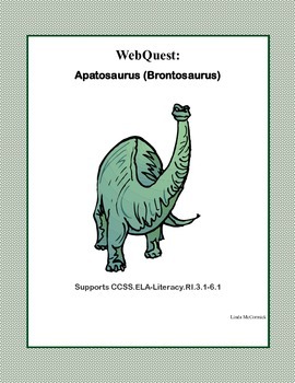Preview of Apatosaurus - Webquest