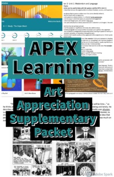 Preview of Apex Learning Art Appreciation Supplementary Study Packet