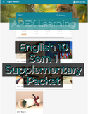 Apex Learning English 10 Sem 1 Unit-by-Unit Study Packet