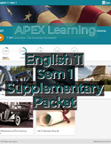 Apex Learning English 11 Sem 1 Quiz-by-Quiz Study Packet