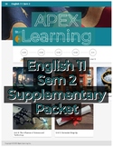 Apex Learning English 11 Semester 2 Unit-by-Unit Study Packet