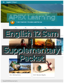 Apex Learning English 12 Sem 1 Quiz-by-Quiz Study Packet