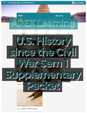 Apex Learning U.S. History since the Civil War Semester 1 