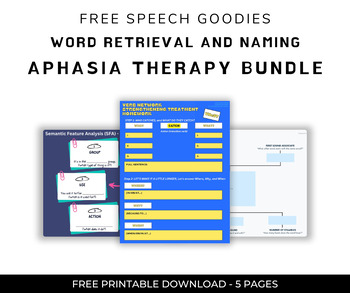 Preview of Aphasia Therapy BUNDLE (FREE)
