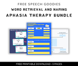 Aphasia Therapy BUNDLE (FREE)