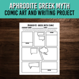 Aphrodite Greek Myth Comic Art and Writing Project | Mytho