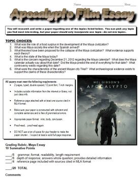 apocalypto movie review essay