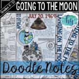 Apollo 11 Moon Landing Doodle Notes and Digital Guided Notes
