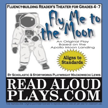 Preview of Apollo 11 Moon Walk Printable Readers Theater Play Script