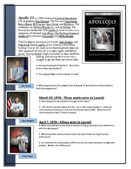 apollo 13 movie questions worksheets