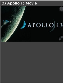 Preview of Apollo 13 interactive movie worksheet