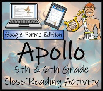 Preview of Apollo Close Reading Activity Digital & Print | 5th Grade & 6th Grade
