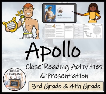 Preview of Apollo Close Reading Comprehension Activity | 3rd Grade & 4th Grade