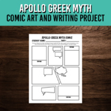 Apollo Greek Myth Comic Project | Art and Writing Activity