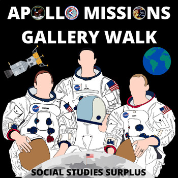 Preview of Apollo Missions Gallery Walk/Stations Activity (Space Race and Moon Landing)